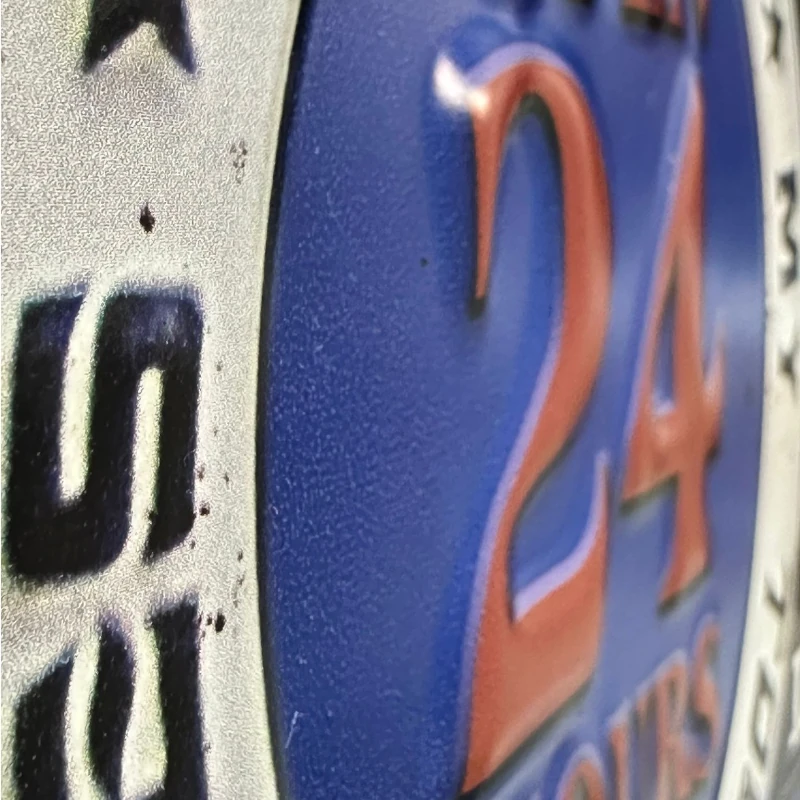 Targa decorativa vintage dad's garage in alluminio - immagine 3