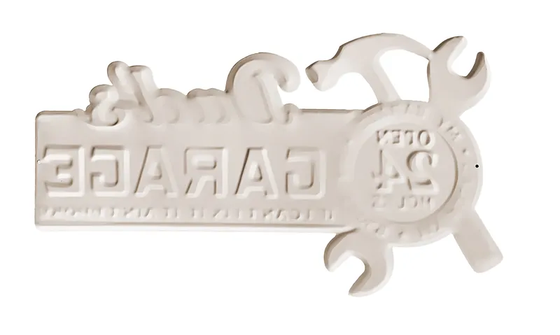 Targa decorativa vintage dad's garage in alluminio - immagine 6