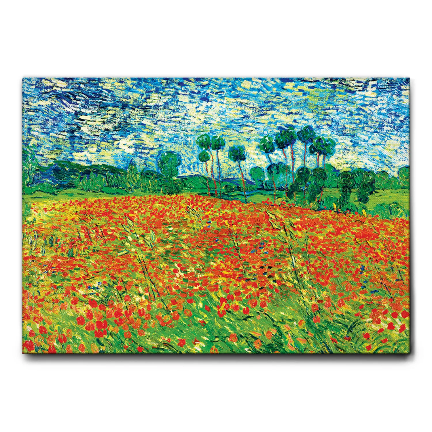 Quadro campo di papaveri - astratto - arredo muro - wdesign - macerata - marche