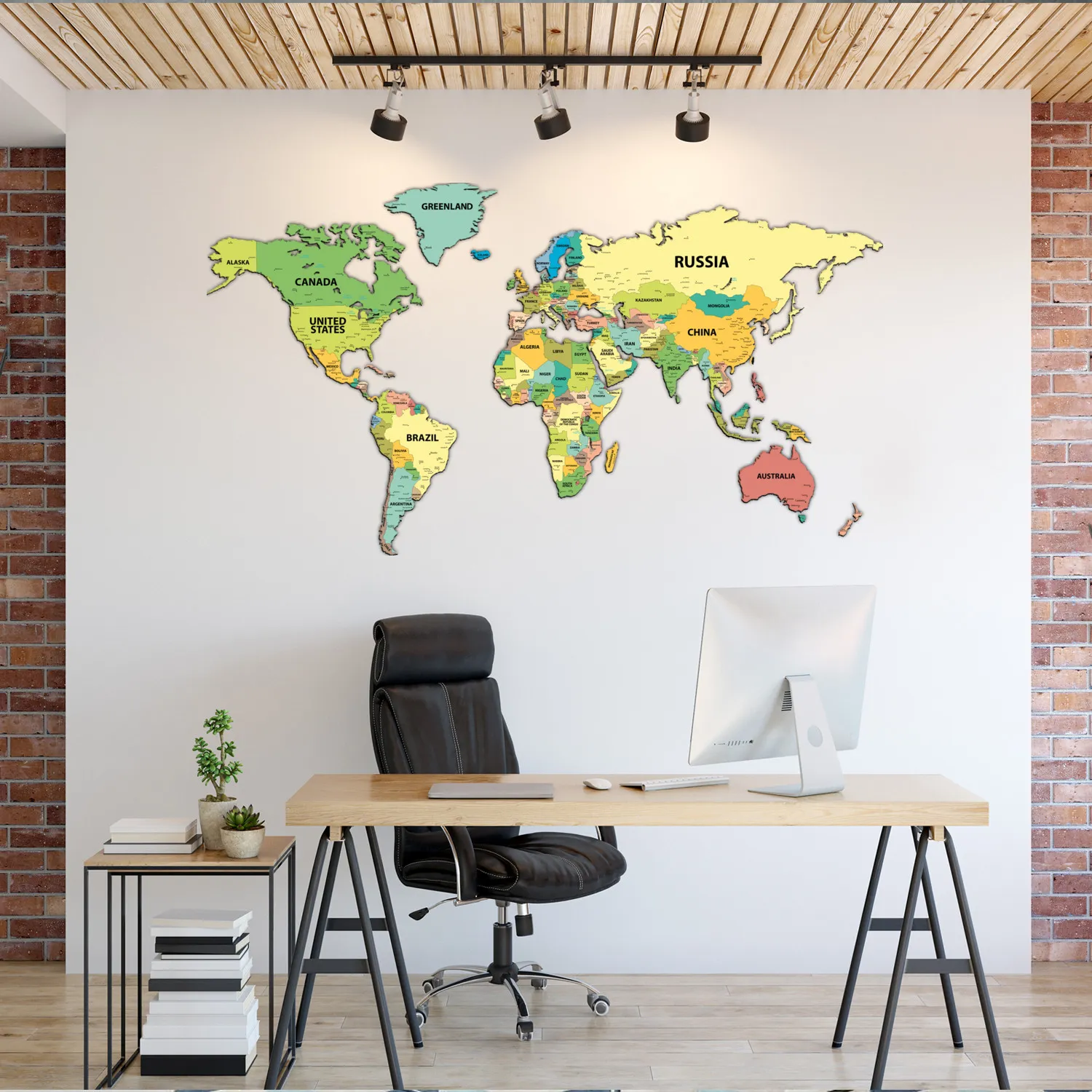 MAPPA DEL MONDO CARTINA POLITICA - immagine 3