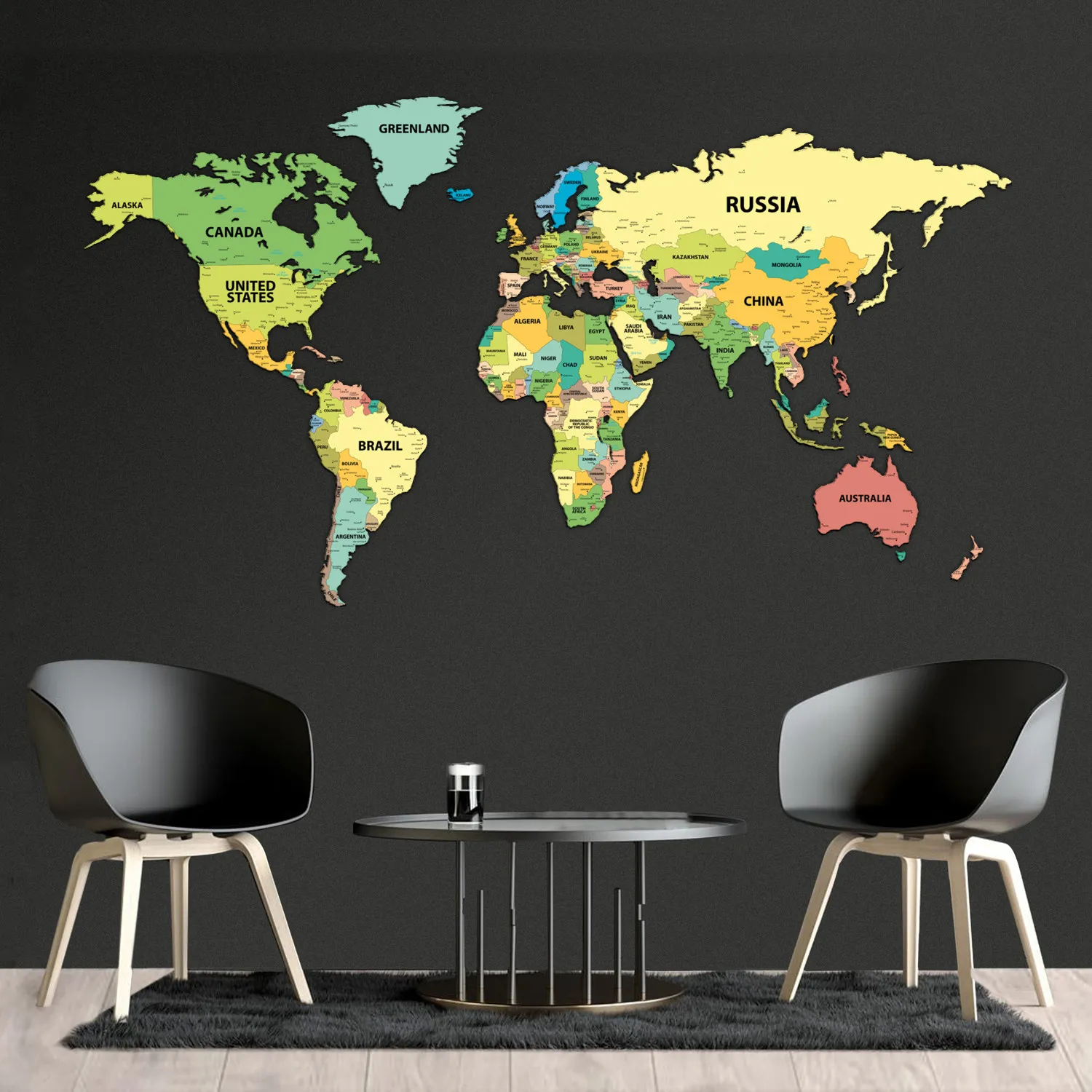 MAPPA DEL MONDO CARTINA POLITICA - immagine 4