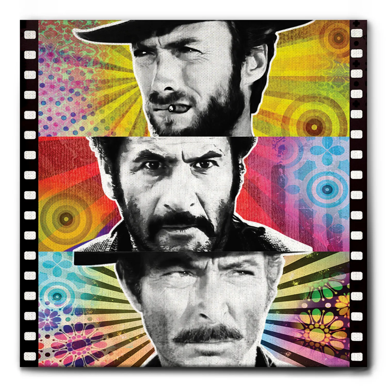 QUADRO "IL-BUONO-IL BRUTTO-IL-CATTIVO"