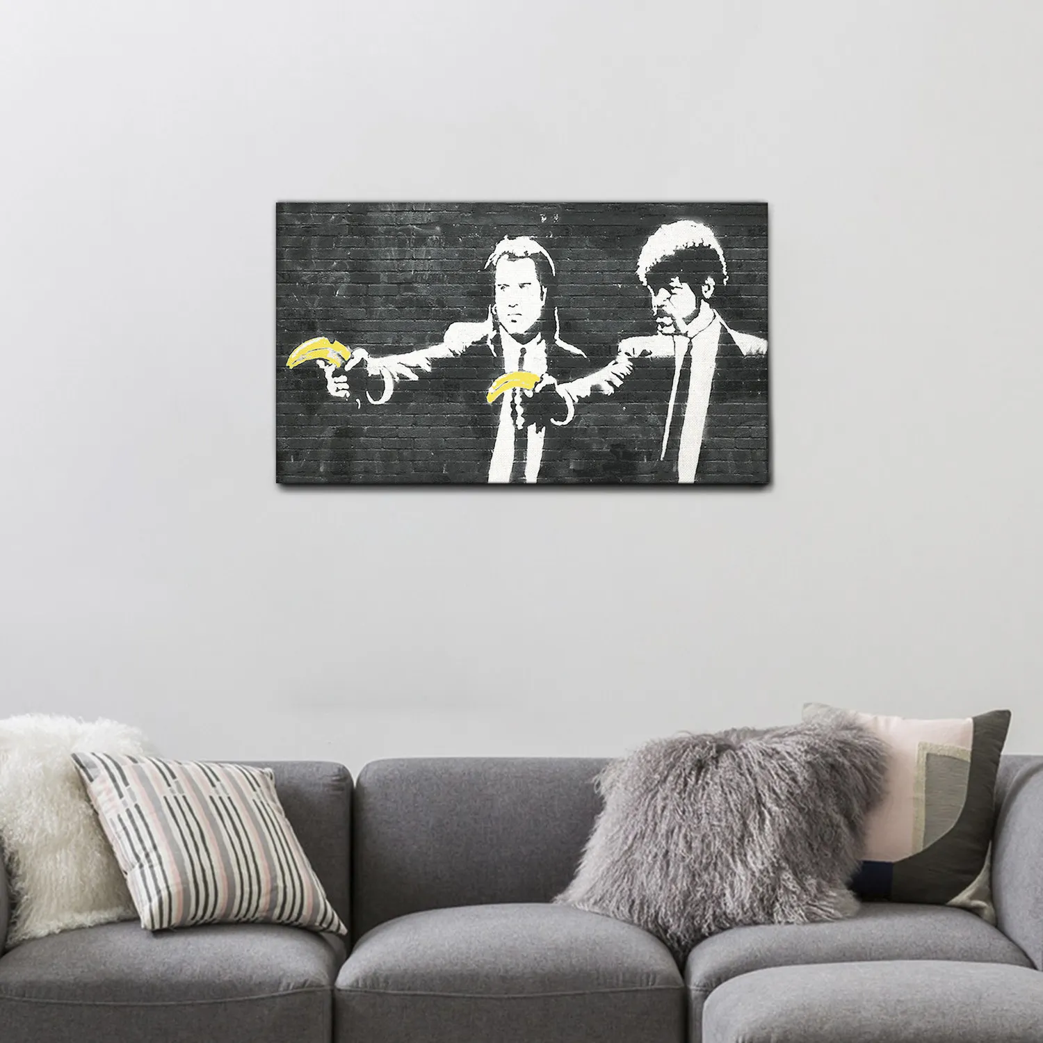 QUADRO "JOHN-TRAVOLTA-CON-BANANA"