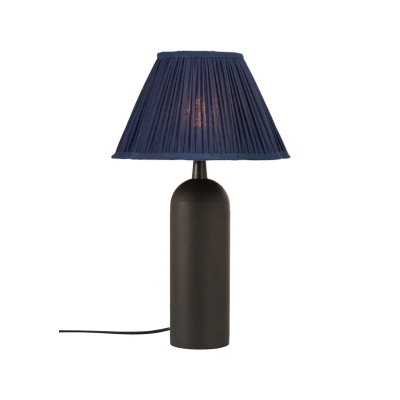 LAMPADA DA TAVOLO RILEY-NERO-BLU-50CM