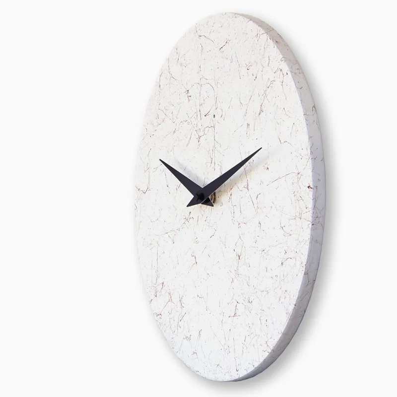 MARBLE CLOCK orologio da parete in legno verniciato - immagine 2