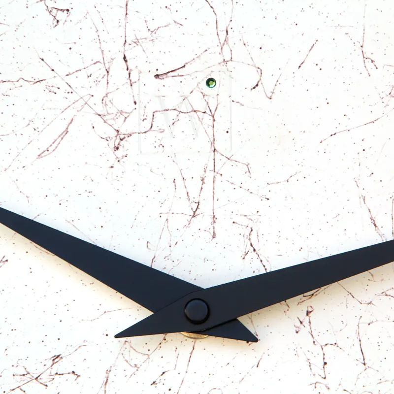 MARBLE CLOCK orologio da parete in legno verniciato - immagine 4