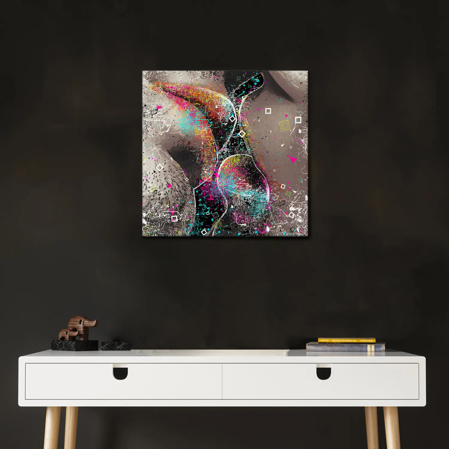 QUADRO STREET ART - BACIO