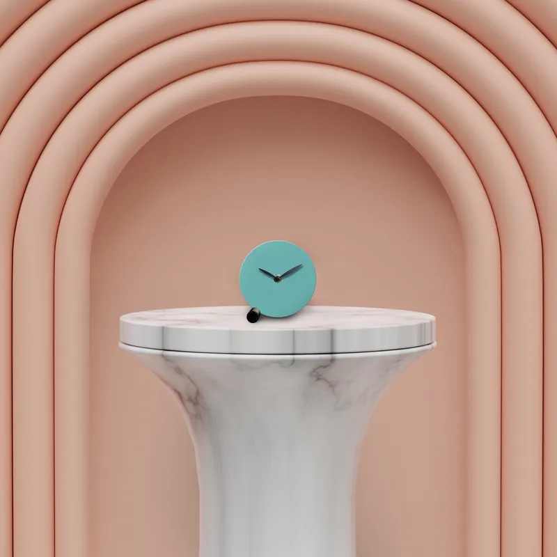 SLEEK CLOCK orologio d'appoggio in legno verniciato - immagine 2