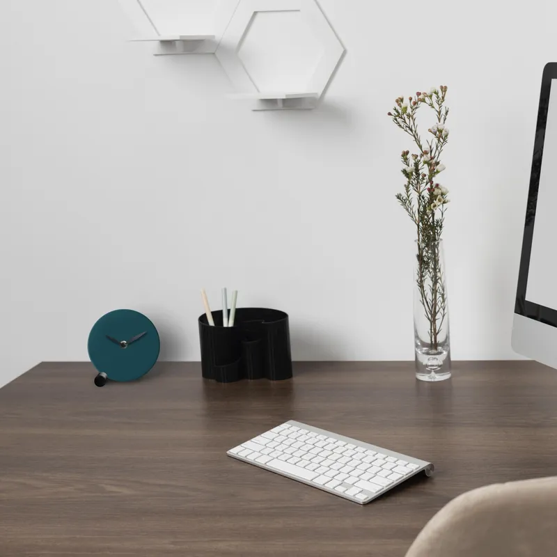 SLEEK CLOCK orologio d'appoggio in legno verniciato - immagine 4