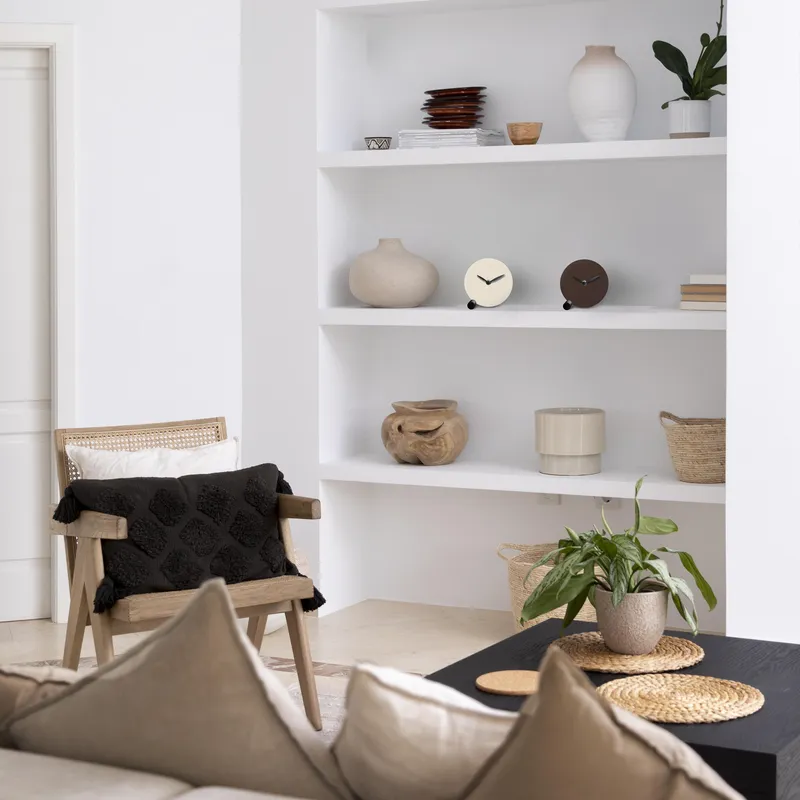 SLEEK CLOCK orologio d'appoggio in legno verniciato - immagine 3