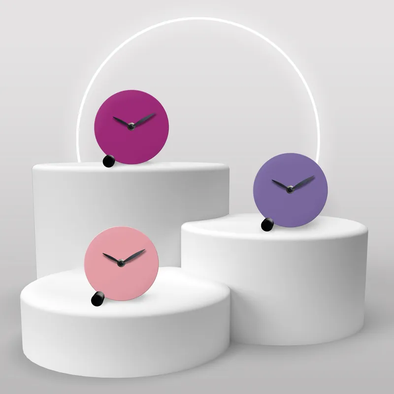 SLEEK CLOCK orologio d'appoggio in legno verniciato - immagine 5