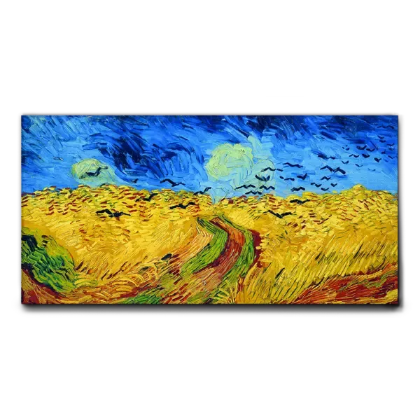 QUADRO CAMPO DI GRANO CON VOLI DI CORVI VAN GOGH - Image 2