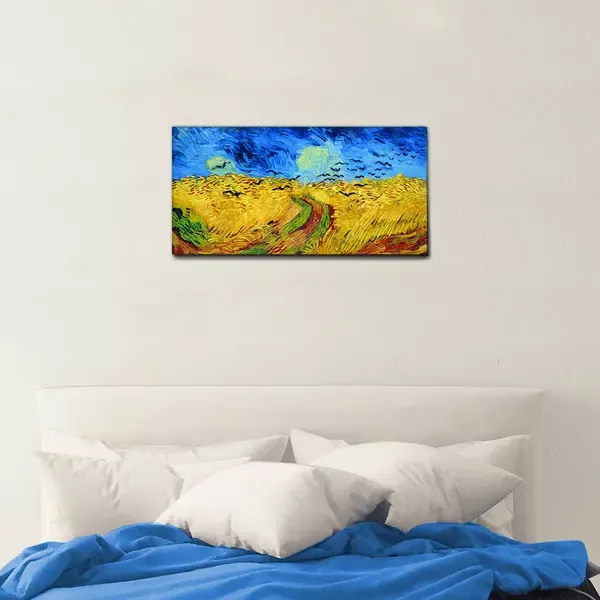 QUADRO CAMPO DI GRANO CON VOLI DI CORVI VAN GOGH - Image 3