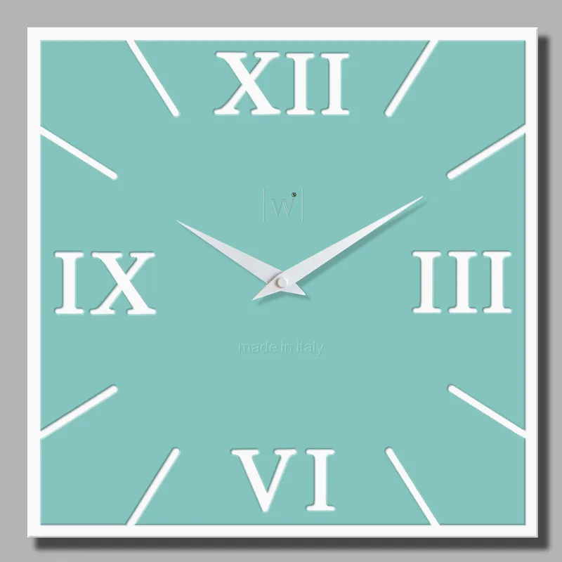 OROLOGIO DA PARETE QUADRATO DOPPIO