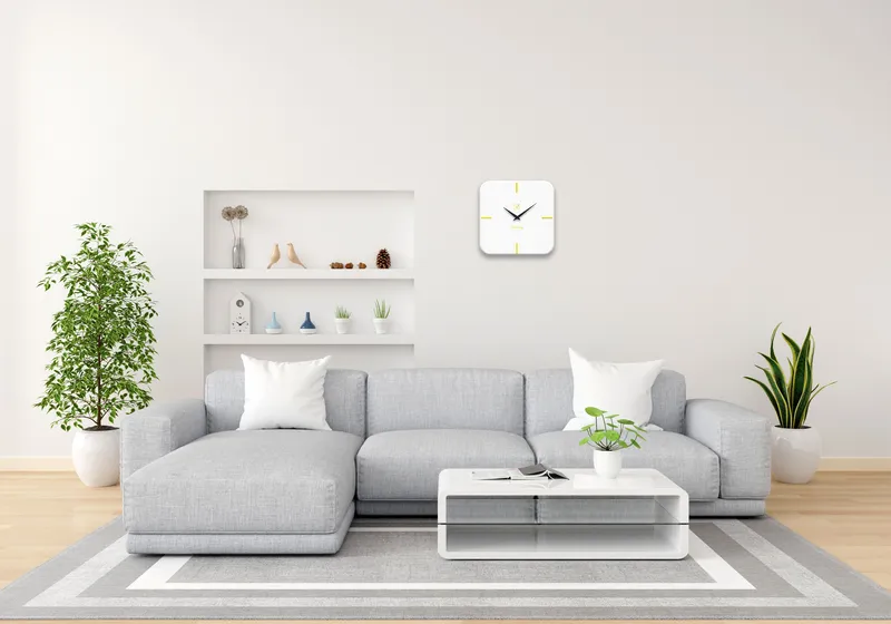 SQUIRCLE CLOCK orologio da parete in legno verniciato - immagine 4