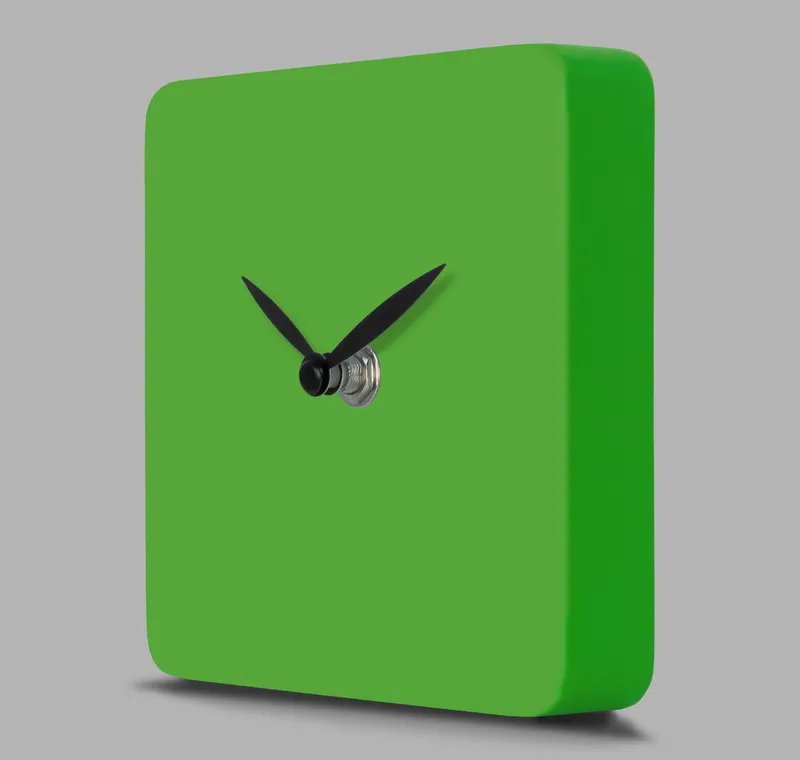 SQUARE CLOCK orologio d'appoggio in legno verniciato - Image 2