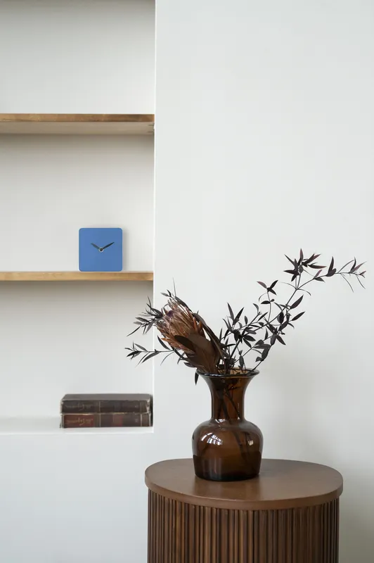 SQUARE CLOCK orologio d'appoggio in legno verniciato - Image 5