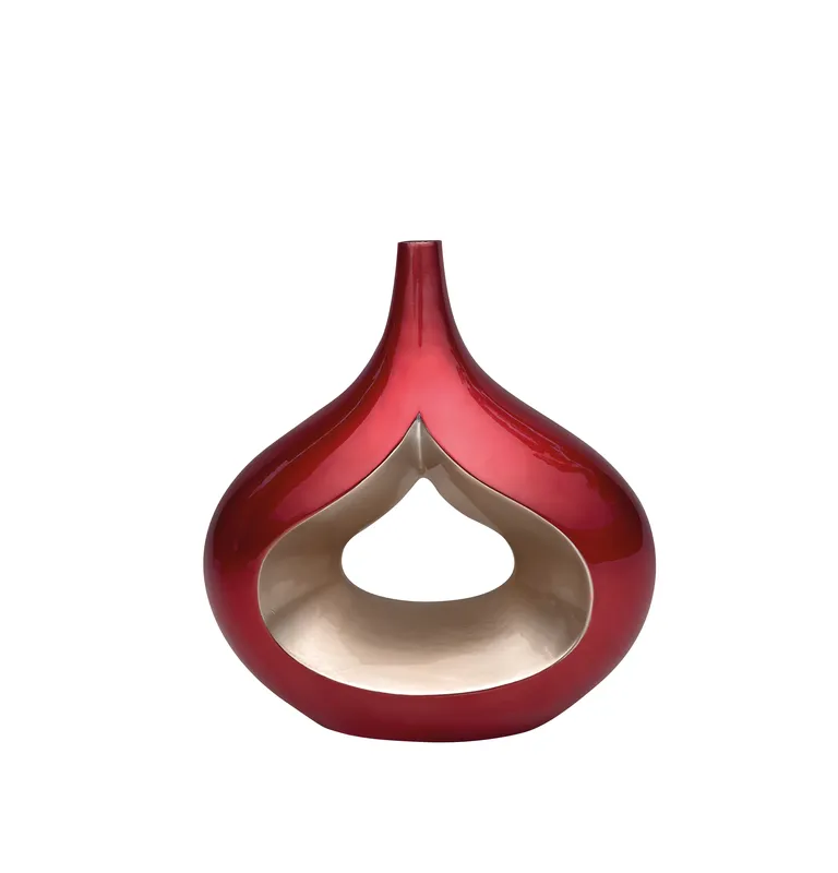 Vaso Goccia Rosso in Ceramica Laccata