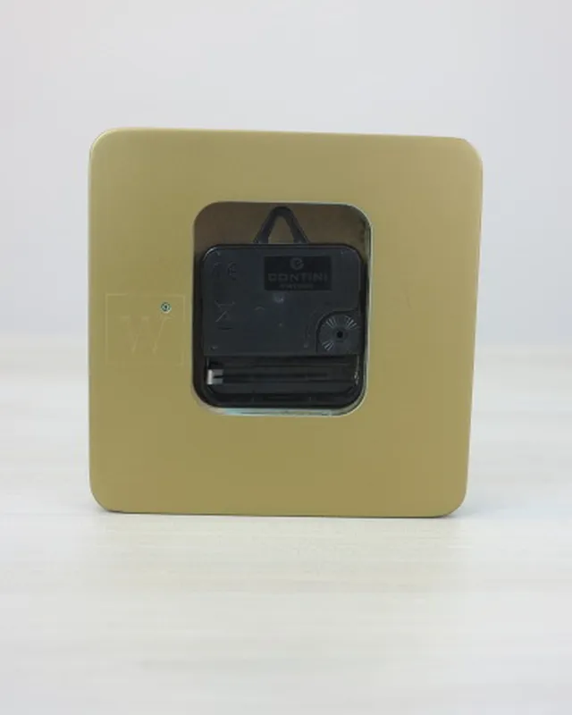 Orologio d'appoggio effetto materico oro - in legno - verniciato - design - arredo design - Wdesign - macerata - marche - CAOAWD008-02