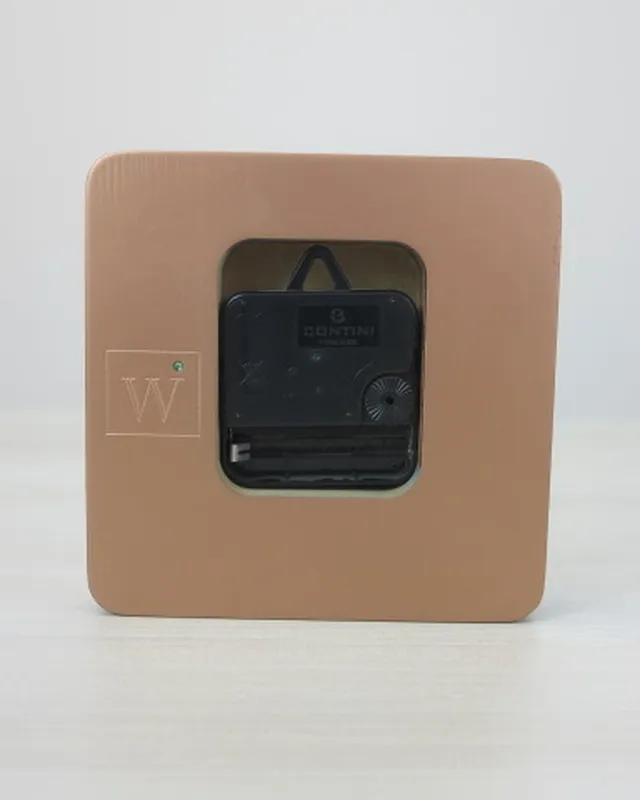 COPPER CLOOCK Orologio in legno verniciatura materica