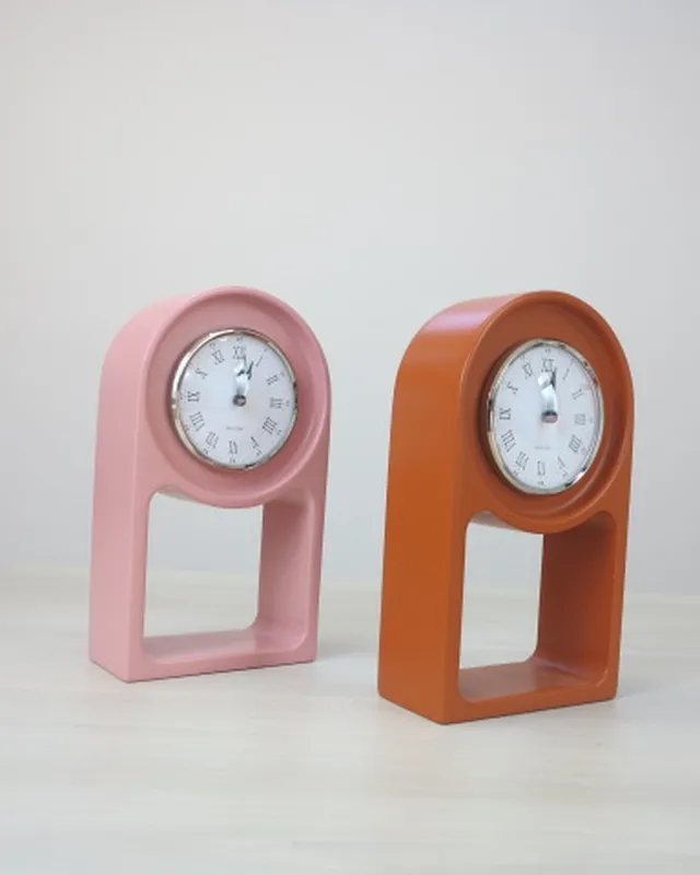 BELL CLOCK orologio d'appoggio in legno verniciato