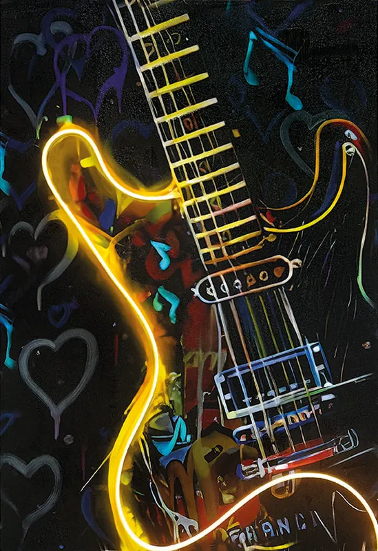 Quadro Led Brian olio su tela