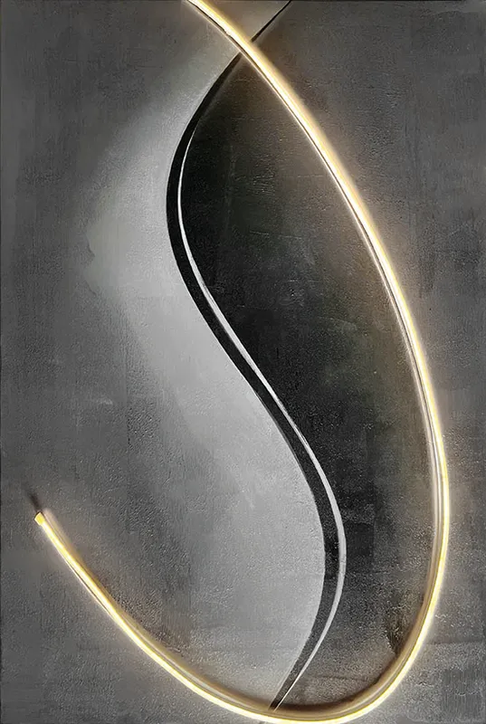 Quadro Led Esse olio su tela