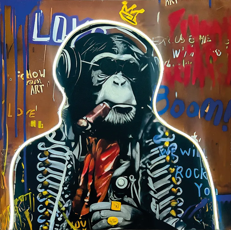 Quadro Led JR olio su tela