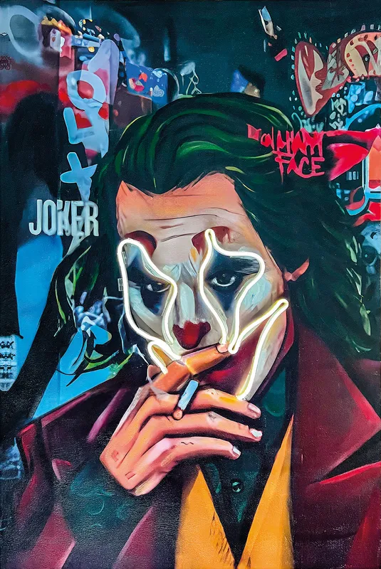 Quadro Led Jolly olio su tela