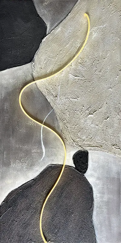 Quadro Led Terra olio su tela