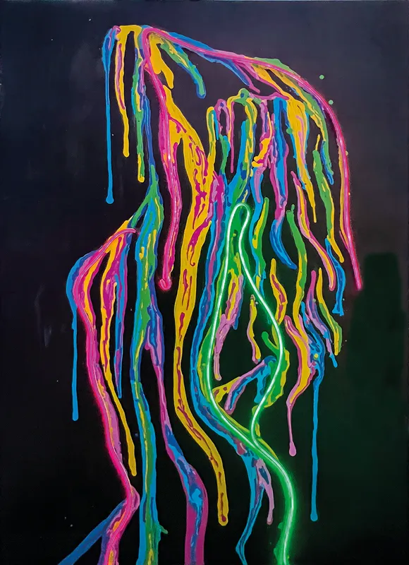 Quadro Led Venere olio su tela